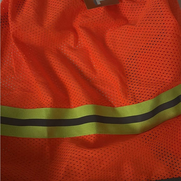 1 New Hard Hat Neck Shade Fire Retardent ORANGE NWT - Picture 4 of 4